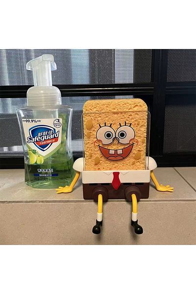 Choice Spongebob Squarepant Spongebob Squarepants Dish Washing Brush Sponge Kitchen Supplies Drain Rack Cle