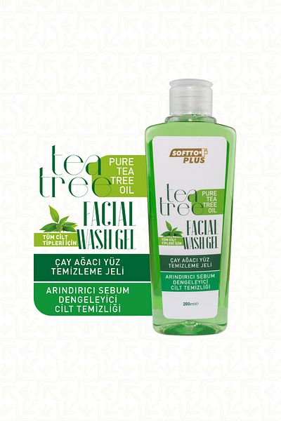 Softto Plus Tea Tree Facial Cleansing Gel 200 Ml
