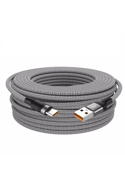 Choice 2m Grey Extended 5-meter Type-c Usb Android 5a Super- Charging Cable Suitable For Huawei, Xiaomi, Vi