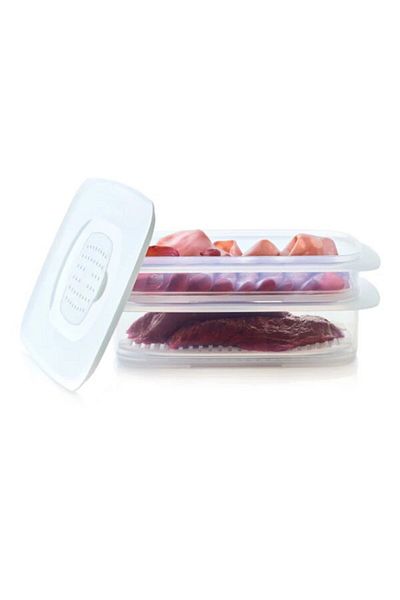 Tupperware Dishwasher Safe Space-Saving Polypropylene Snack Stacker Set