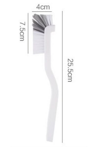 Choice White Japanese Style Sink Brush Cleaning Cup Brush With Long Handle Elbow Design Tail Hole Wall Hang