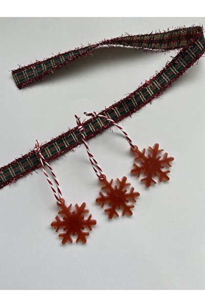 Bivalvia Accessories Ornament de brad de Crăciun din epoxid în formă de fulg ...