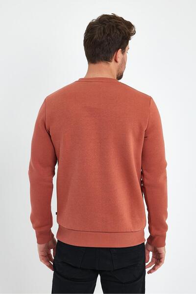 yakamor με τύπωμα επένδυση fleece Φούτερ με λαιμόκοψη