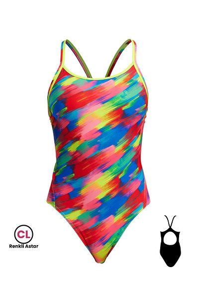 FUNKİTA Funkita Hl Stroked Women's Swim Trunks - Chlorine Resistant, Stylish and Ecological Design