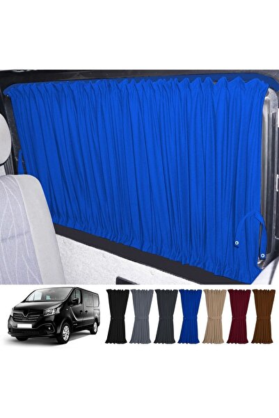 Oto Pandami Renault Trafic 2015+ съвместим комплект завеси за кола със сини р...
