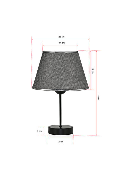 polle 2 Li Abajur Seti Komodin Üstü Set Yatak Odası Çocuk Odası Salon Hol