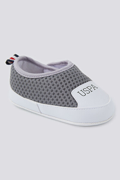 U.S. Polo Assn. Baby Boy Gray Baby Shoes
