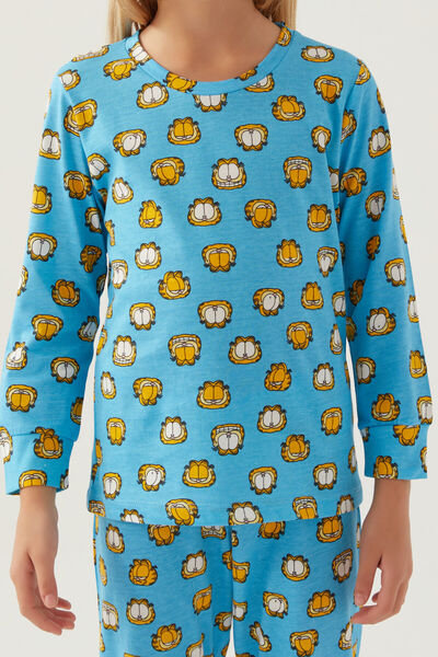 Rolypoly Kız Çocuk Mavi Uzun Kol Pijama Takım