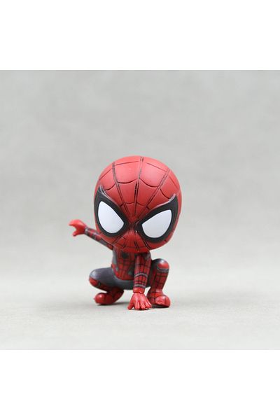 Choice مجموعة ديكورات شخصيات الأكشن اللطيفة من Marvel Avengers Spider Man من الرسوم المتحركة لعبة مجسمة...