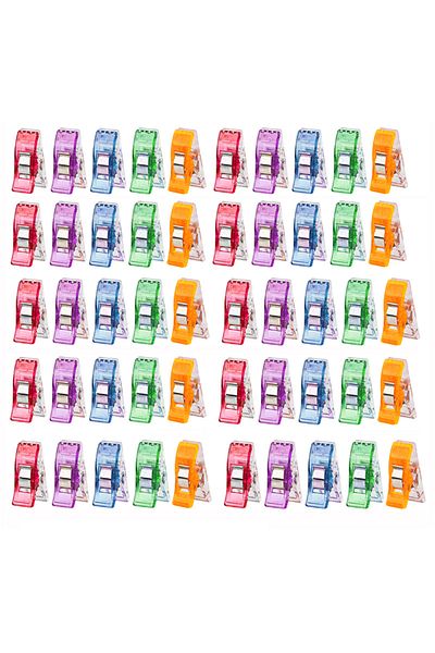 Choice Mix Colors 50pcs 50pcs Sewing Clips Colorful Clips Multipurpose Plastic Craft Crocheting Knitting Sa