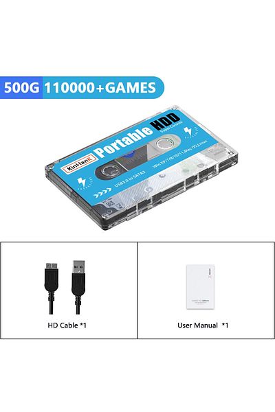 Choice 500g Kinhank Super Console 500g Gaming Hdd 100000 Video Games 70 Emulators For Dc/mame/ss/naomi/ps2/