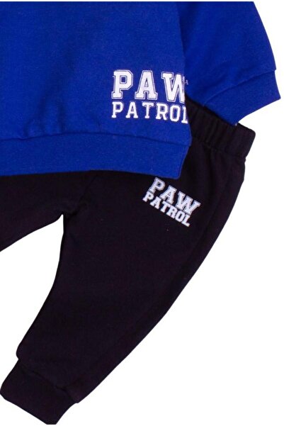 Chicsy Baby Pamuklu Paw Patrol Baskılı Tatlı Unisex Bebek&çocuk 2'li Alt Üst Eşofman Takım