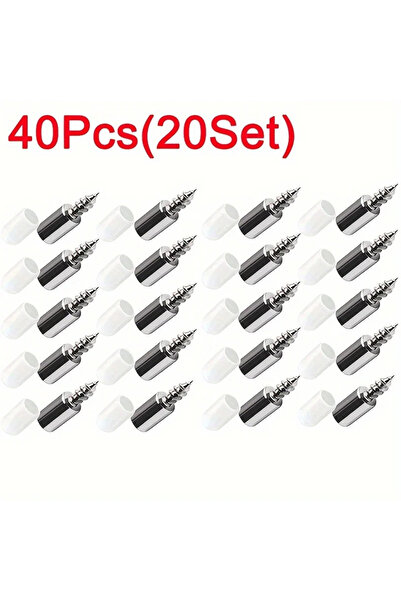 Choice 40 قطعة (20 مجموعة) 10/20 مجموعة براغي ذاتية اللولبة، دعامة صفائح الخز...