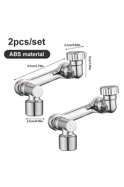 Choice 2pcs Faucet Extender  ABS Robotic Arm Single Mode 1080° Rotating Universal Faucet Extension Swive...