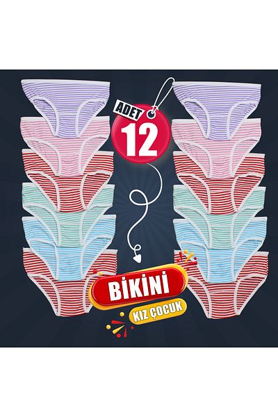 BEYAZTOPTAN Pachet de 12 BUMBAC DURAT BIKINI FETE