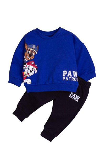 Chicsy Baby Pamuklu Paw Patrol Baskılı Tatlı Unisex Bebek&çocuk 2'li Alt Üst Eşofman Takım
