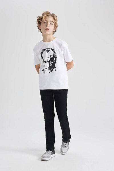 e-çocuk Tricou cu mânecă scurtă cu imprimeu Ataturk pentru băiat