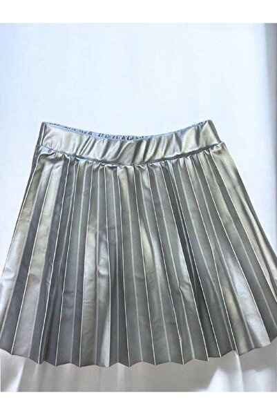 Zekids Δερμάτινη πλισέ φούστα για κορίτσια