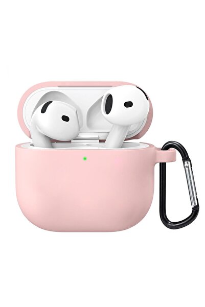 Microsonic Airpods 4.Nesil / ANC Liquid Silicone Lansman Pembe