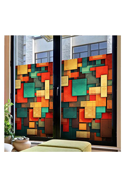 WINK FOL Cam Vitray Folyo, Kendindin Yapışkanlı, Desnli Buzlu Cam Folyo 61x100 cm