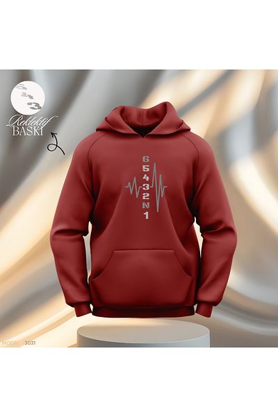 Gölge Store Men's Women's Sweatshirt - Gear Shift Layout, Reclective Print, Special Design, Slimfit Hooded Hoodie