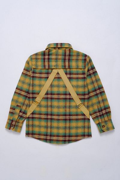 Doctor junior Cămașă galbenă de lumberjack pentru băiat