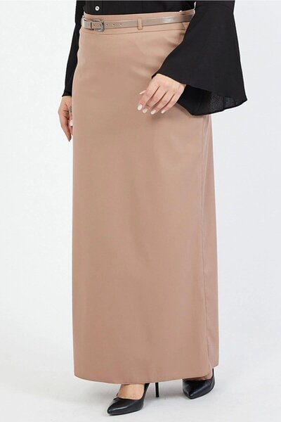 Apsen Collection تنورة نسائية من قماش المينك المنسوج بمقاس كبير من Apsen 1580...