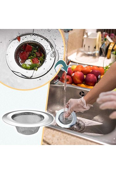 çeçem ticaret Stainless Steel Kitchen Sink Strainer Sink 7 Cm