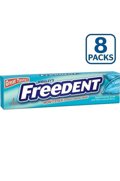 Wrigleys Wrigley's Freedent Sakız 8 Paket (toplam 40 Sticks)