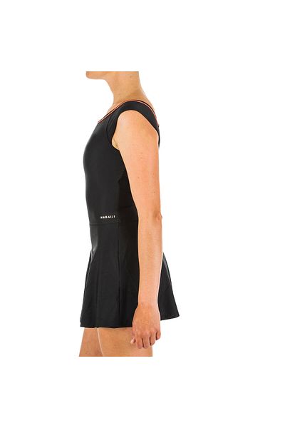 Decathlon Costum de baie pentru damă cu spatele închis - negru - Una