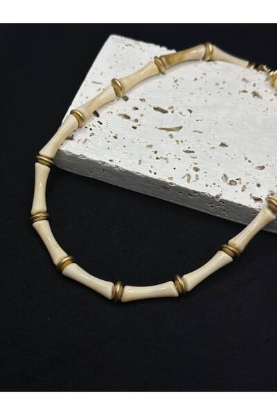 lysiaaccessory Pinterest Model Cream Bone Necklace