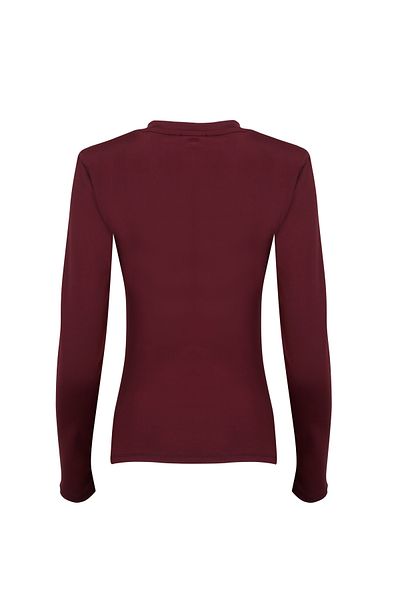 La Sarta Emerson Crew Neck με επένδυση Claret Red Body