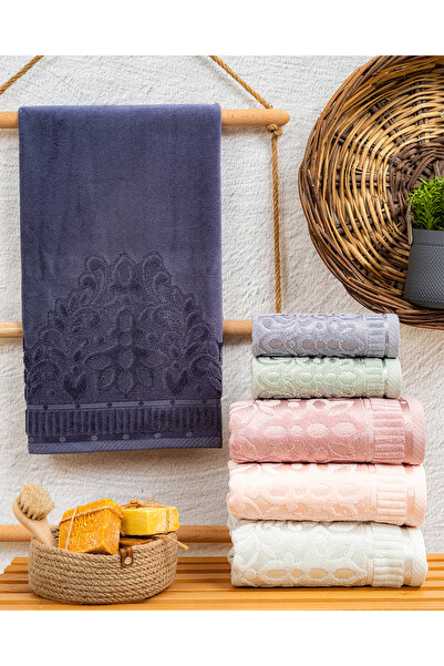 Hazangülü منشفة مطبخ بولدان برودكشن جاكارد ميرا مخمل ميرا 6 قطع من فوط المطبخ...