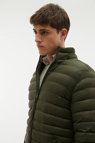 Mudo Quilted Stand Collar Hooded Puffer Jacket