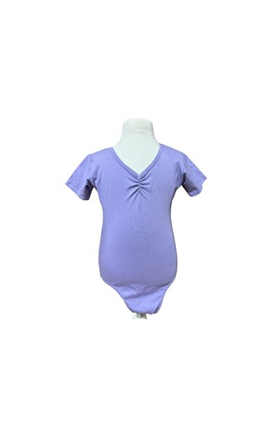 FNDBALE Kısa Kol Mor Renk Bale Mayosu