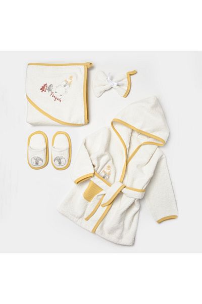 Biorganic Penguin Club 4 Piece Bathrobe Set 66482
