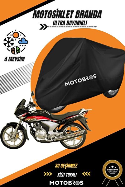 Motobros Honda Cbf Black Waterproof Durable Motorcycle - Lasting Use