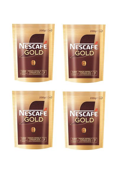 Nescafe Gold Coffee Bag 200 Gr X 4 Pieces