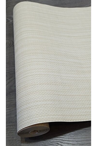 Oskar hasır desenli Krem rengi duvar kağıdı