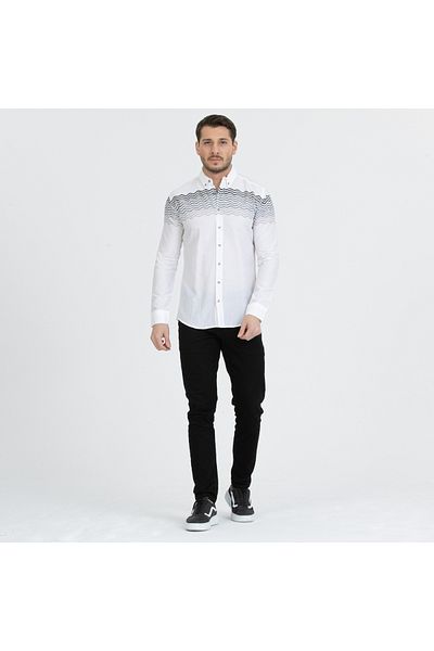 Klothy Men's Summer Striped Shirt
