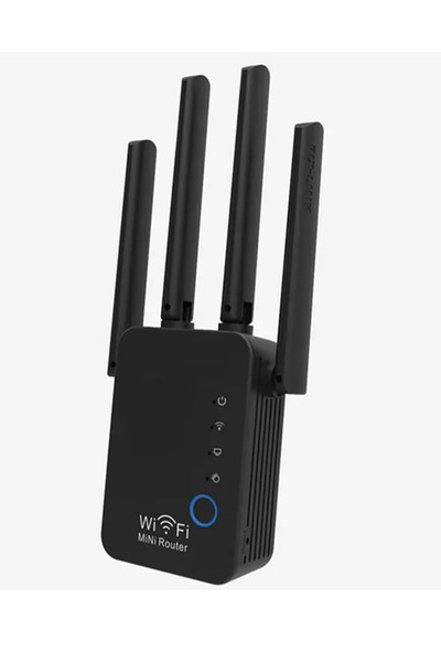 TECHNOMEN 300 M Wifi Tekrarlayıcı 2.4g Kablosuz Yönlendirici Sinyal Güçlendirici Genişletici 4 Anten