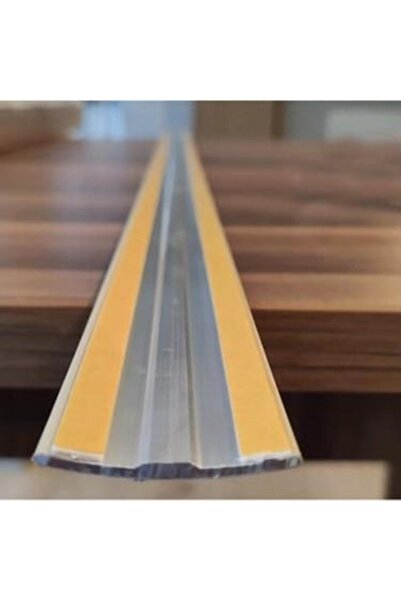Emek Yapı Alüminyum Sarı Kapı Eşik Profili Parke Kapı Altı Çıtası Yapışkanlı 79 cm