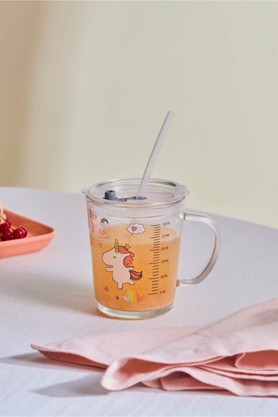 Karaca Bobby Mug with Straw 400 ml