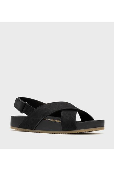 Hush Puppies Black Women's Open Toe Slingback Sandals