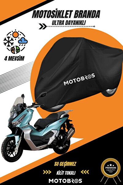 Motobros Motosiklet Branda Arora Beatrix Siyah Su Geçirmez Dayanıklı (EN KALI...