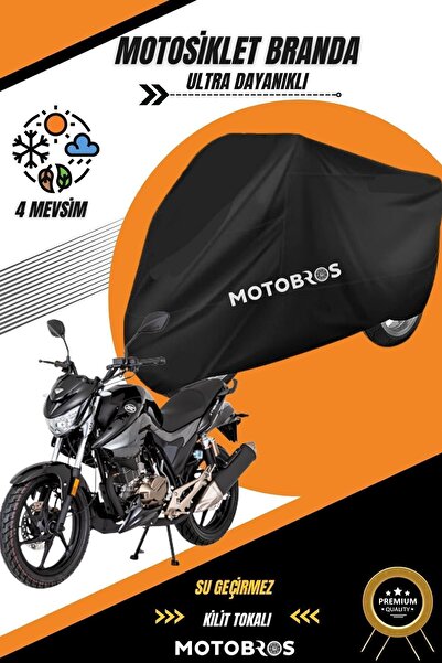 Motobros قماش أسود مقاوم للماء من Mondial Drif L - مشمع للدراجات النارية، سمي...