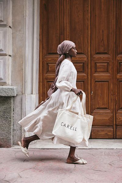 carell Soft Brown Double Sided Silk Slub Shawl
