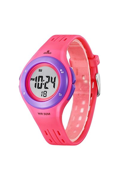 Astro Kids Digital Purple Dial Watch - A23901-PPPV