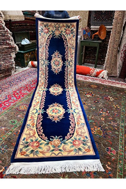 RD RAMAZAN DAĞ EL HALI SANATI El Dokuma Kabartmalı Çin Yolluk Ebatı 305x85