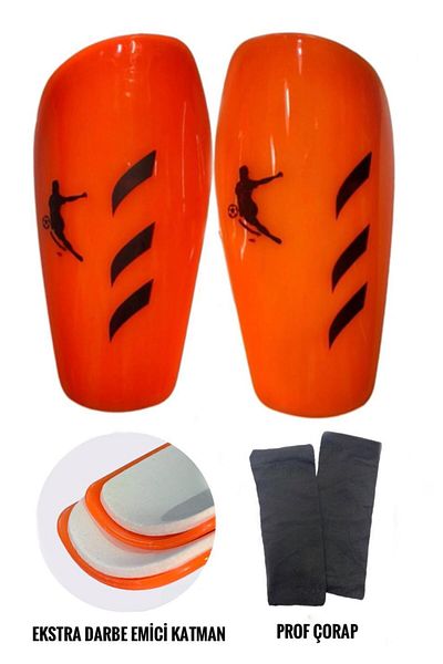 Markahit 2 τεμάχια Prof Dust Cover Soccer Shin Guards και Προστατευτικό καβάλου